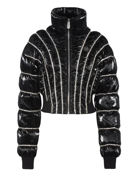 Multicutted Down Jacket Strass