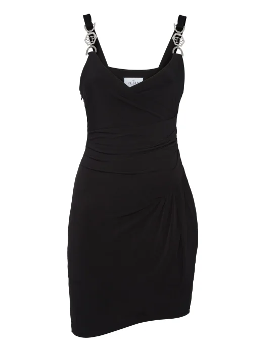 Buckle Mini Dress Strass