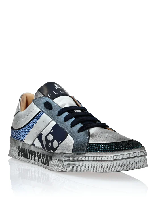 Nappa Leather Lo-Top Sneakers Strass Retrokickz TM