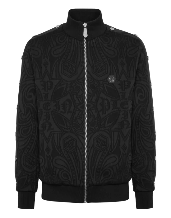 Jacquard Tracksuit Jacket Chrome Crest