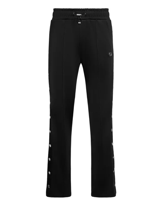 Buttoned-Up Tracksuit Trousers Plein Deluxe Signature