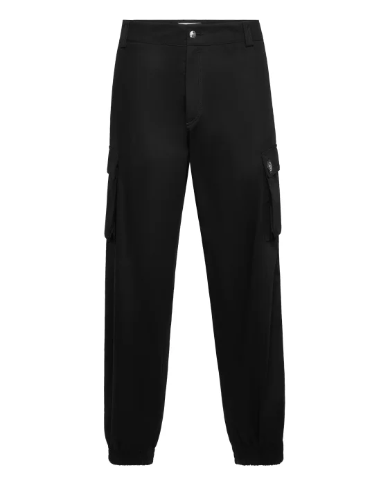 Straight Cargo Fit Trousers