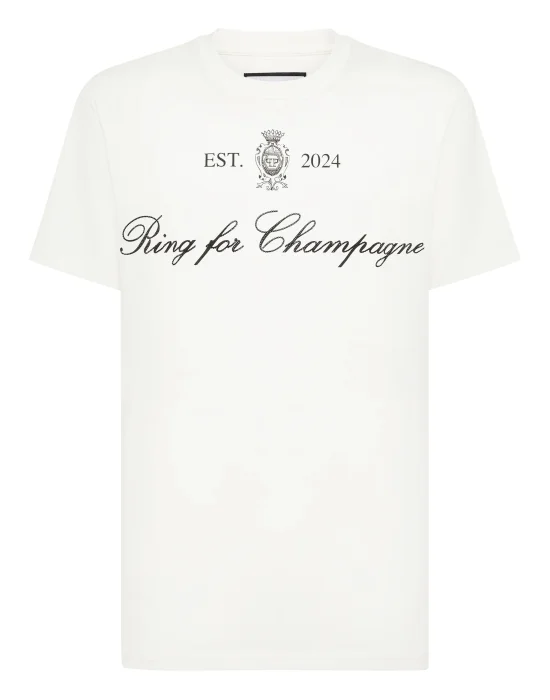 Embroidered Round Neck T-Shirt Stones