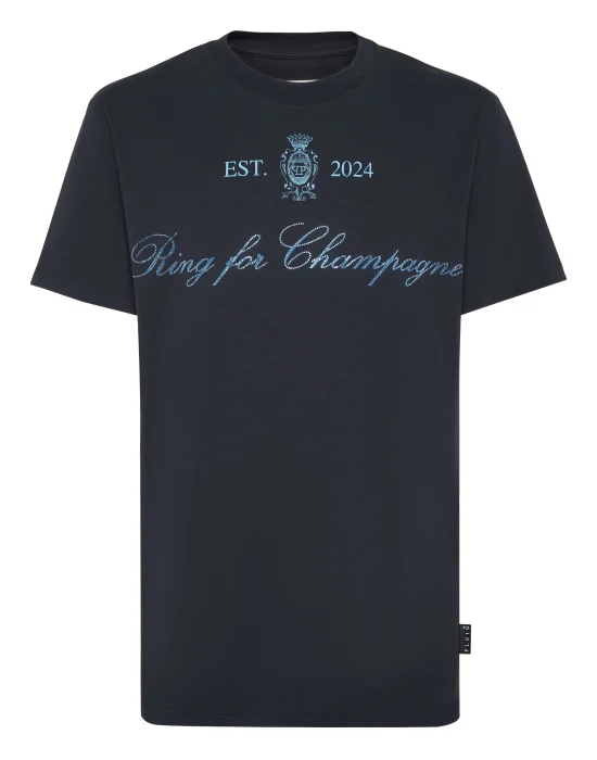 Embroidered Round Neck T-Shirt Stones