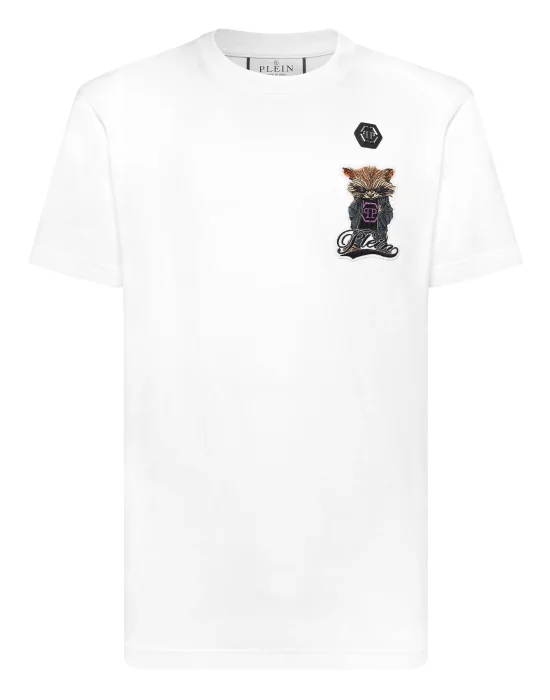 Round Neck T-Shirt Plein Raccoon Signature