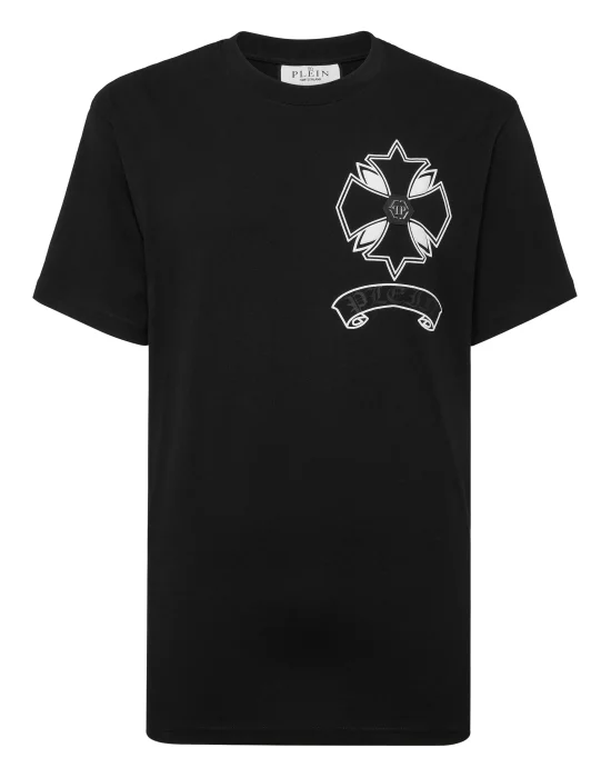 Round Neck T-Shirt Puffy Chrome Crest