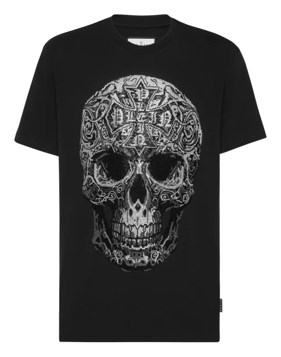 Round Neck T-Shirt Gothic Skull