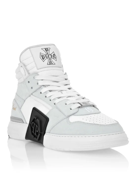 Nubuck Mid Top Sneakers Phantom