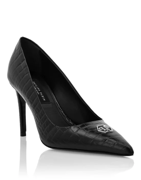 Decollete Mid-Heels 9 Cocco Hexagon