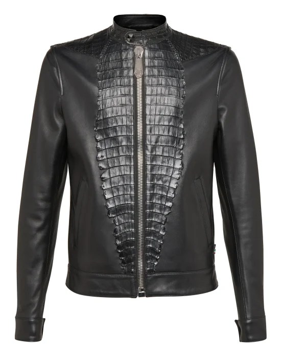 Leather Bomber "Shield"