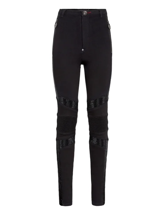 Super High Waist Biker Crystal