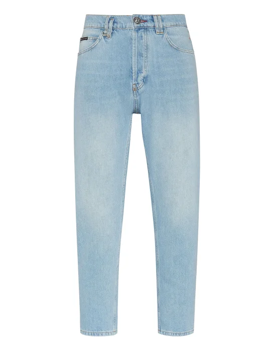 Denim Trousers Carrot Fit Iconic Plein