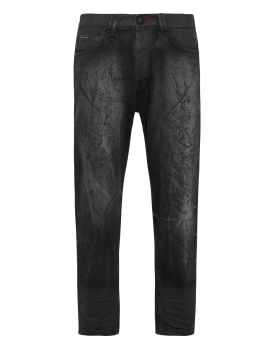Denim Trousers Carrot Fit Iconic Plein