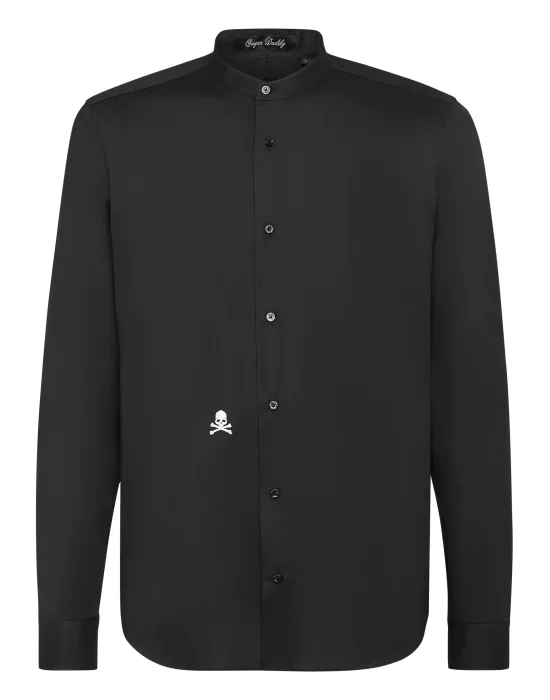 Shirt Sugar Daddy LS Embroidery Skull