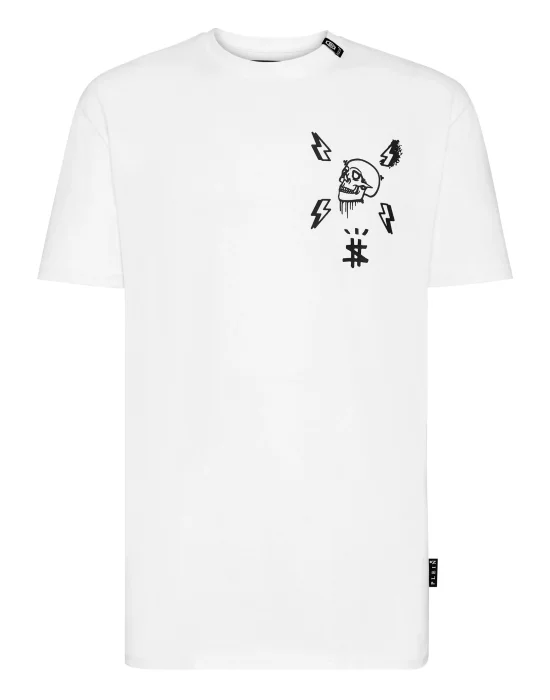 T-shirt Round Neck SS print Skull