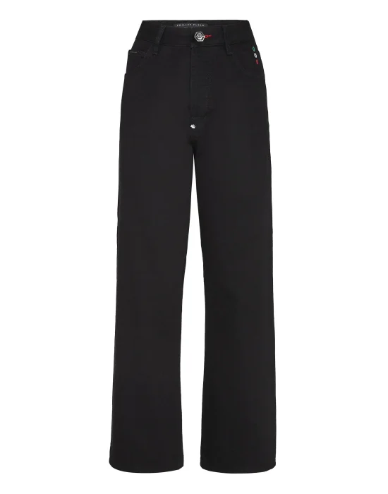 Denim Trousers Loose Fit Iconic Plein