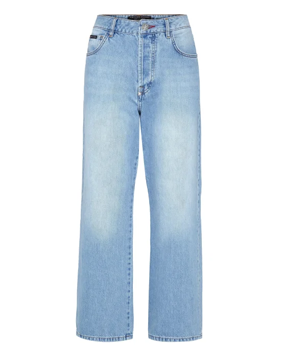 Denim Trousers Loose Fit Iconic Plein