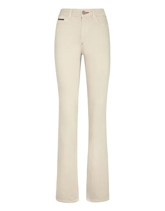 Denim Trousers Flare Fit Iconic Plein