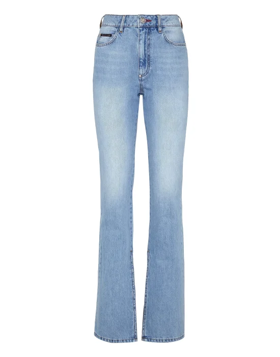 Denim Trousers Flare Fit Iconic Plein