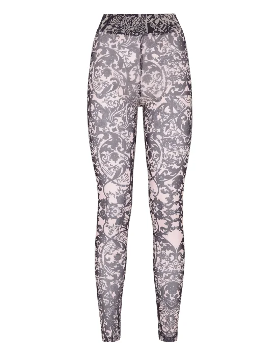 Leggings Stretch Printed Tulle New Baroque