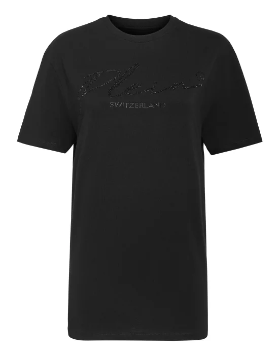 T-shirt Round Neck SS Crystal Signature