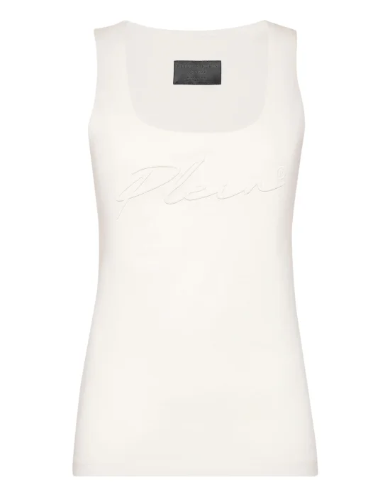 Leisurewear Tank top Embroidery Signature
