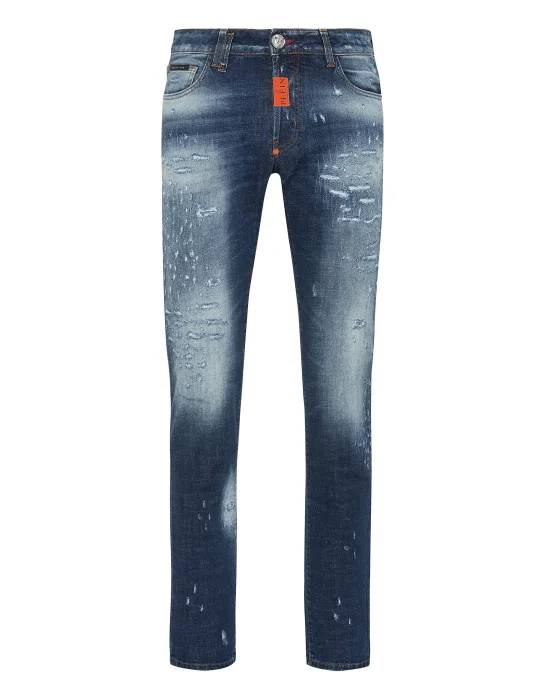 Denim Trousers Super Straight Cut Premium