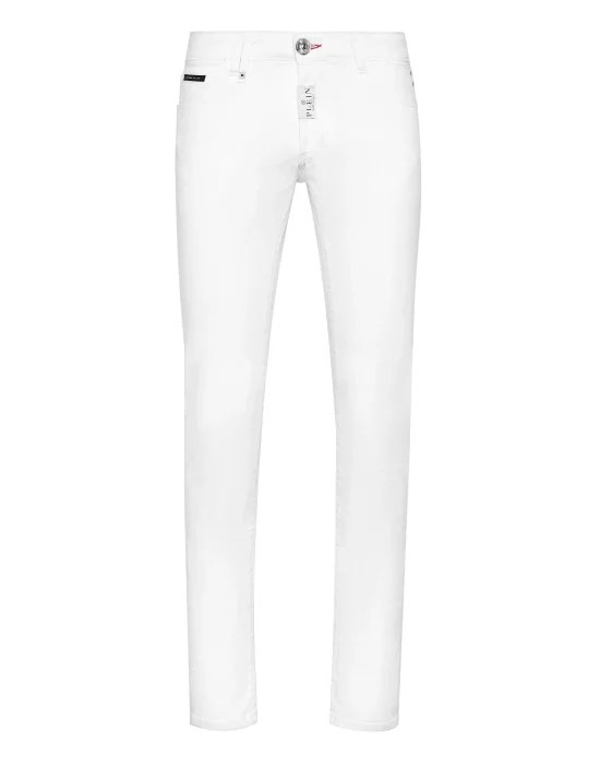 Denim Trousers Super Straight Cut Premium Hexagon