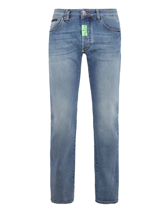 Denim Trousers Straight Supreme Comfort fit Hexagon