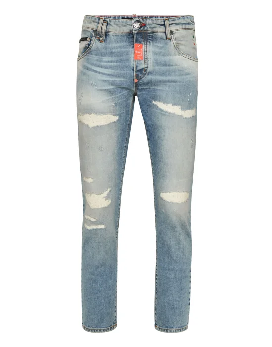 Denim Trousers Skinny Fit Hexagon