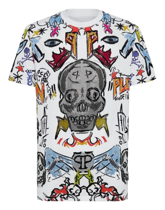 T-shirt Round Neck SS with Crystals