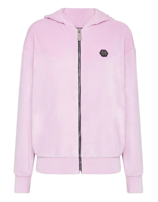 Hoodie Sweatjacket with Crystals