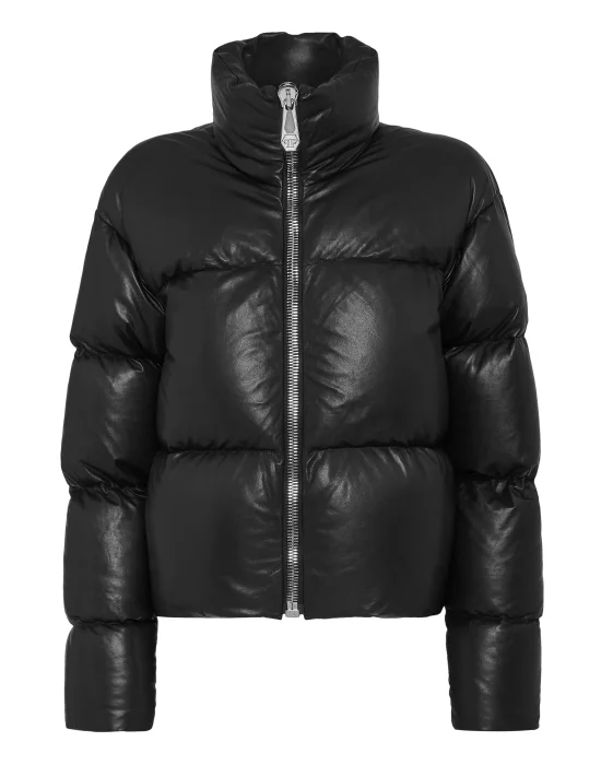Leather Down Jacket