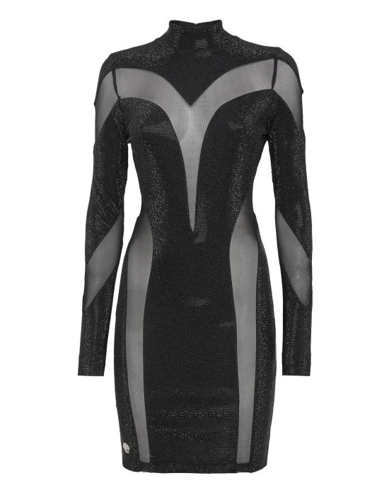 Mini Dress with Crystals