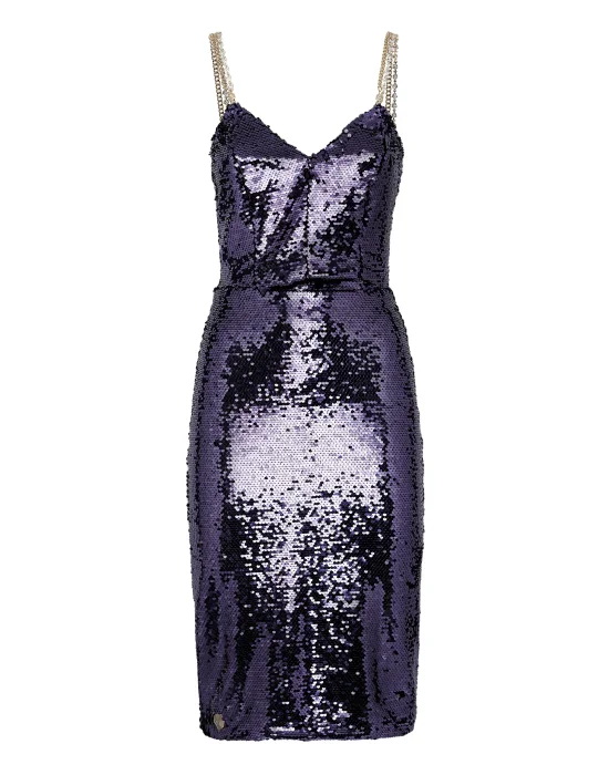 Midi Dress with Crystals