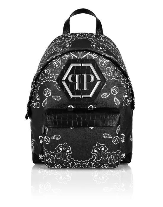 Leather BAckpack Paisley