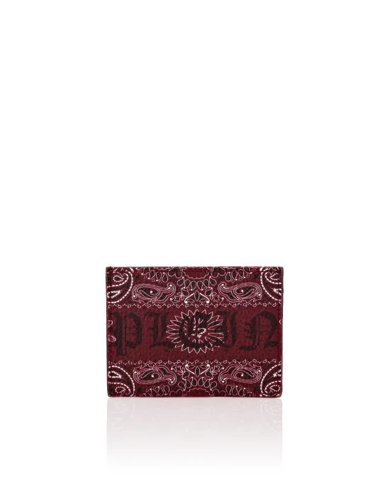 Leather Credit Cards Holder Paisley