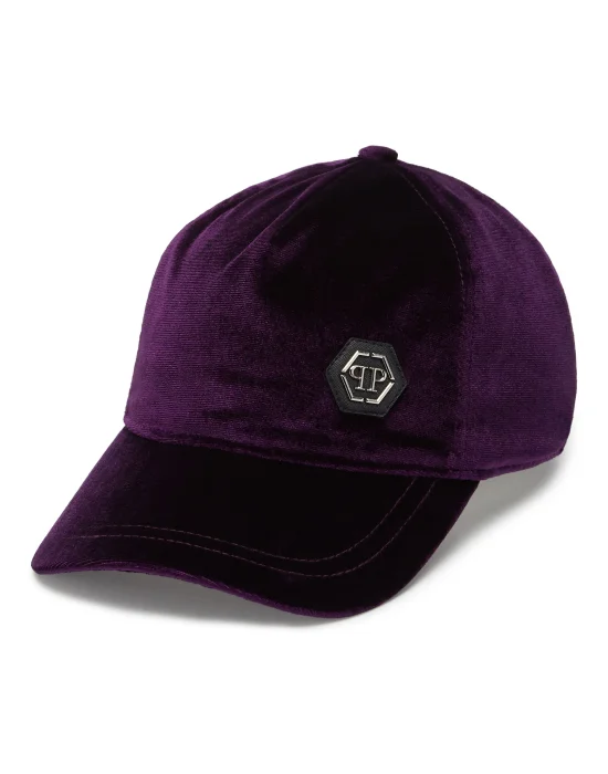 Velvet Baseball Cap Iconic Plein