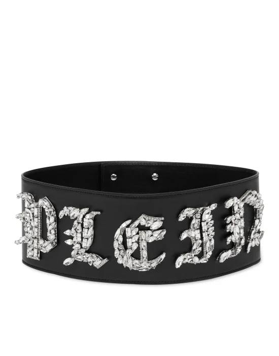 Leather Belt Gothic Plein