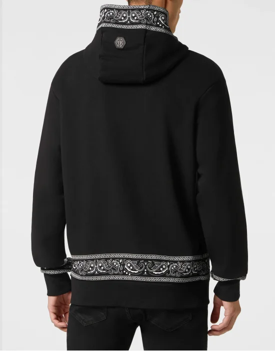 Hoodie sweatshirt Paisley Strass