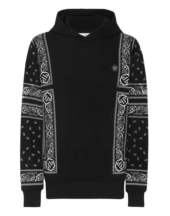 Hoodie sweatshirt Paisley Bandana
