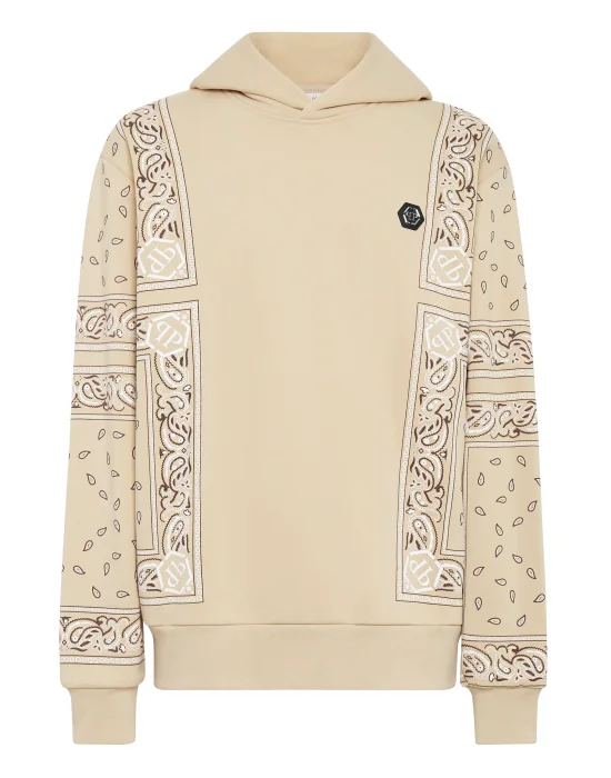 Hoodie sweatshirt Paisley Bandana