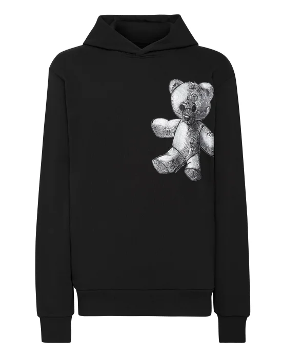 Hoodie Sweatshirt Paisley Teddy Bear