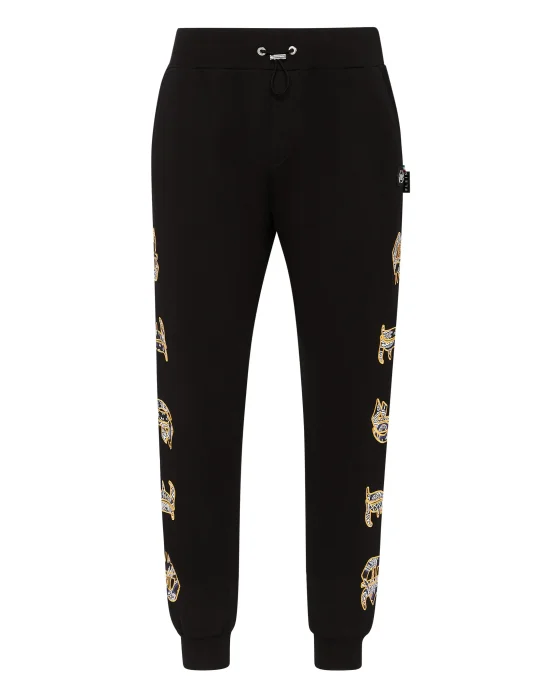 Satin Jogging Trousers Paisley Gothic Plein