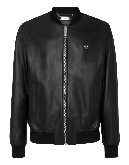 Leather Bomber Billy Jacket