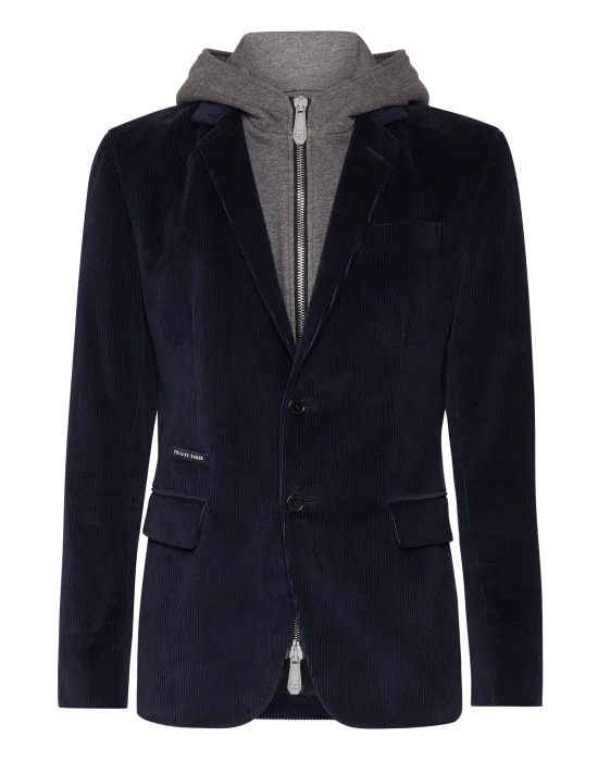 Corduroy Hooded Jacket Gothic Plein