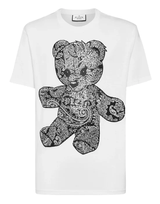 T-shirt Round Neck SS Paisley Teddy Bear