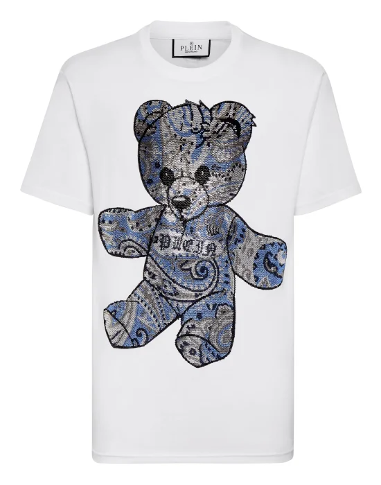 T-shirt Round Neck SS Paisley Teddy Bear