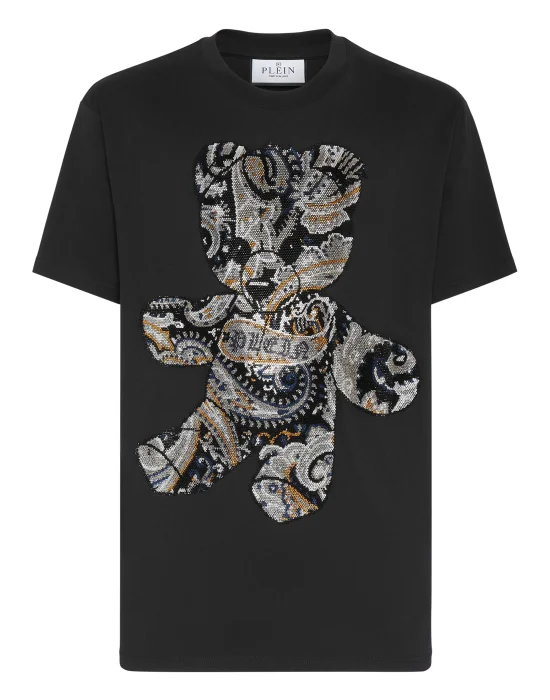 T-shirt Round Neck SS Paisley Teddy Bear