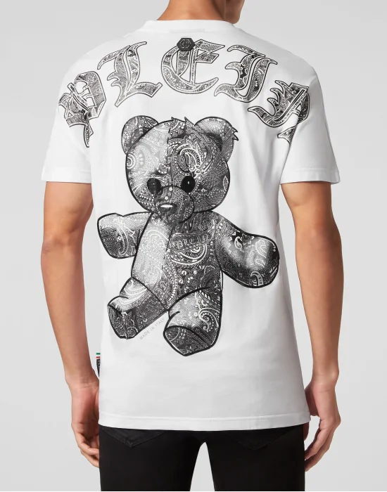 T-shirt Round Neck SS Paisley Teddy Bear